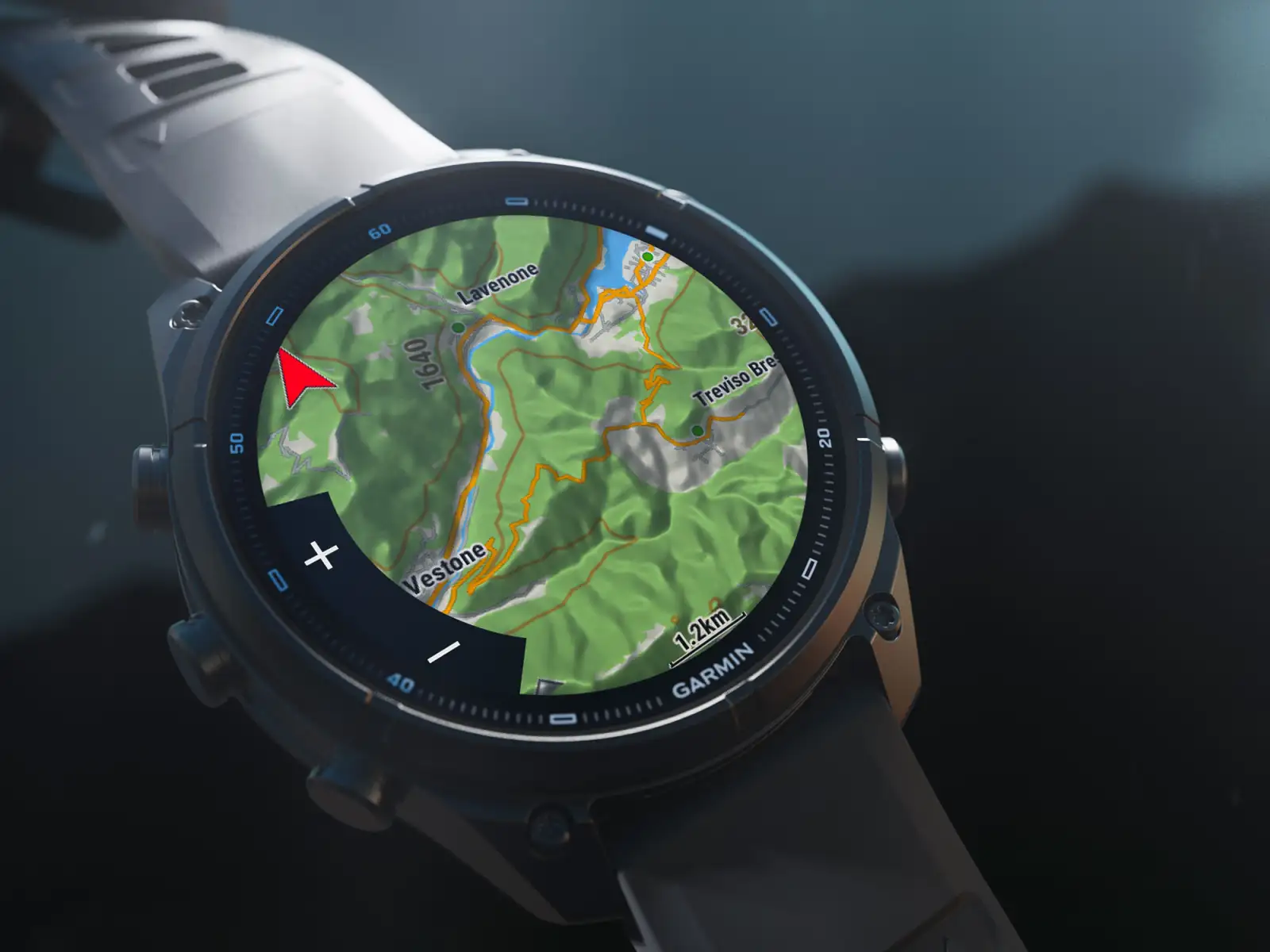 Garmin Fénix 9 Pro inReach 43 mm smartwatch Autumn gold Titanium Cream/French gray