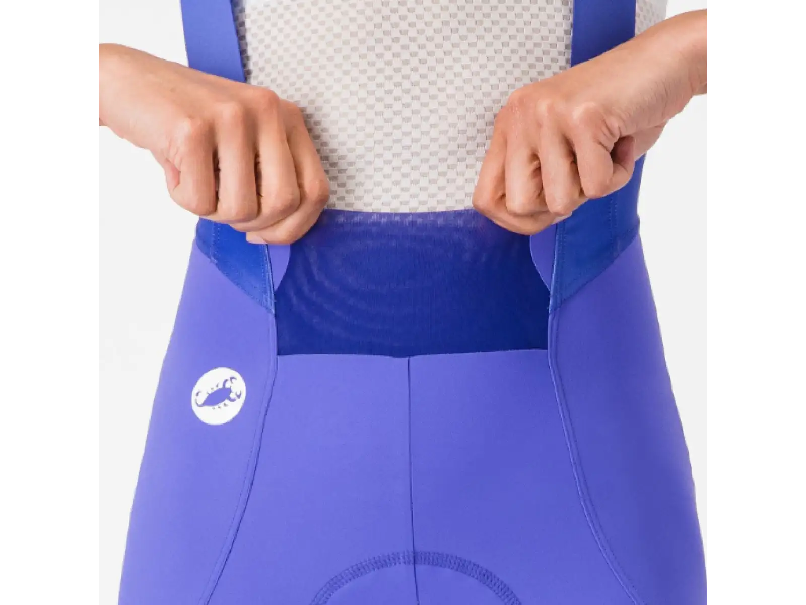 Castelli Espresso 2 W damskie spodenki z wkładką i szelkami Ultraviolet