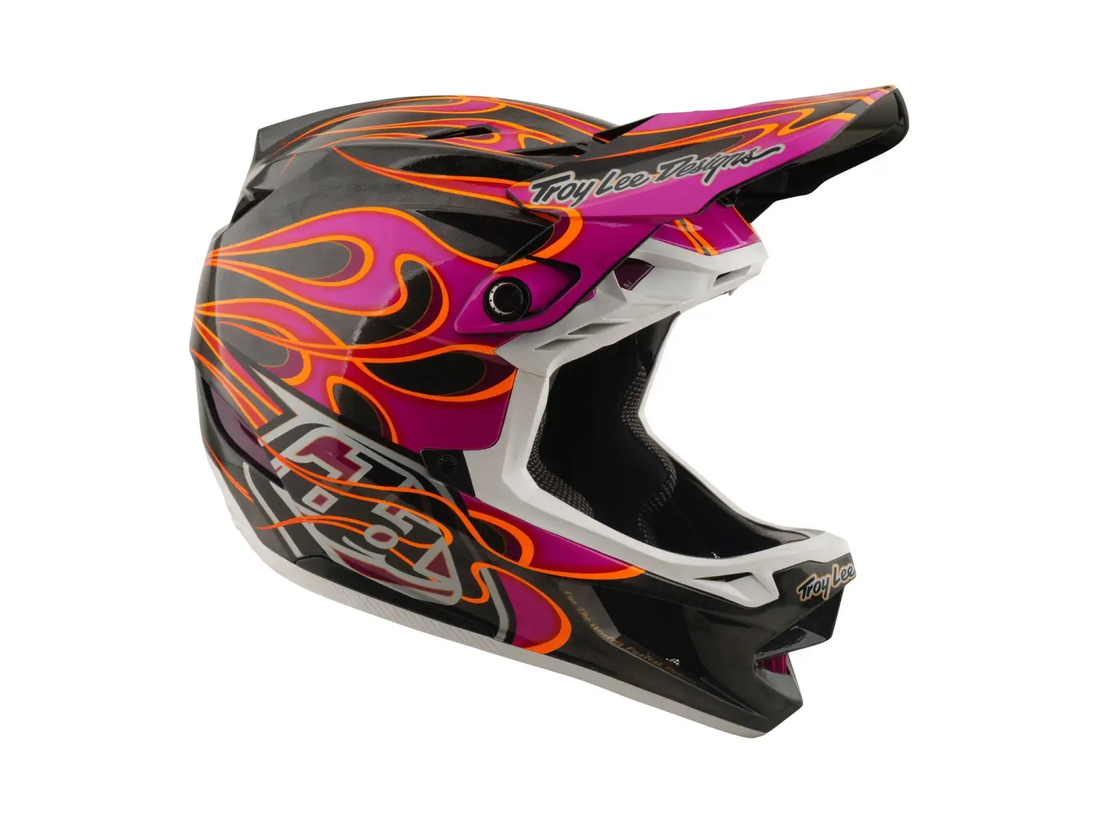 Troy Lee Designs D4 Carbon MIPS kask Torched Carbn/Magenta