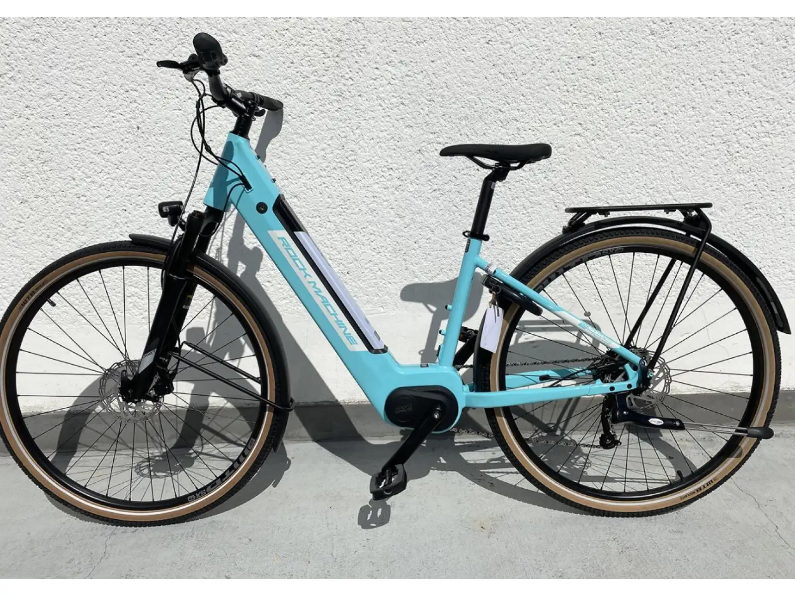 Rock Machine Ebike CrossRide INT e425 Lady Gloss Mint/White rower elektryczny krosoowy