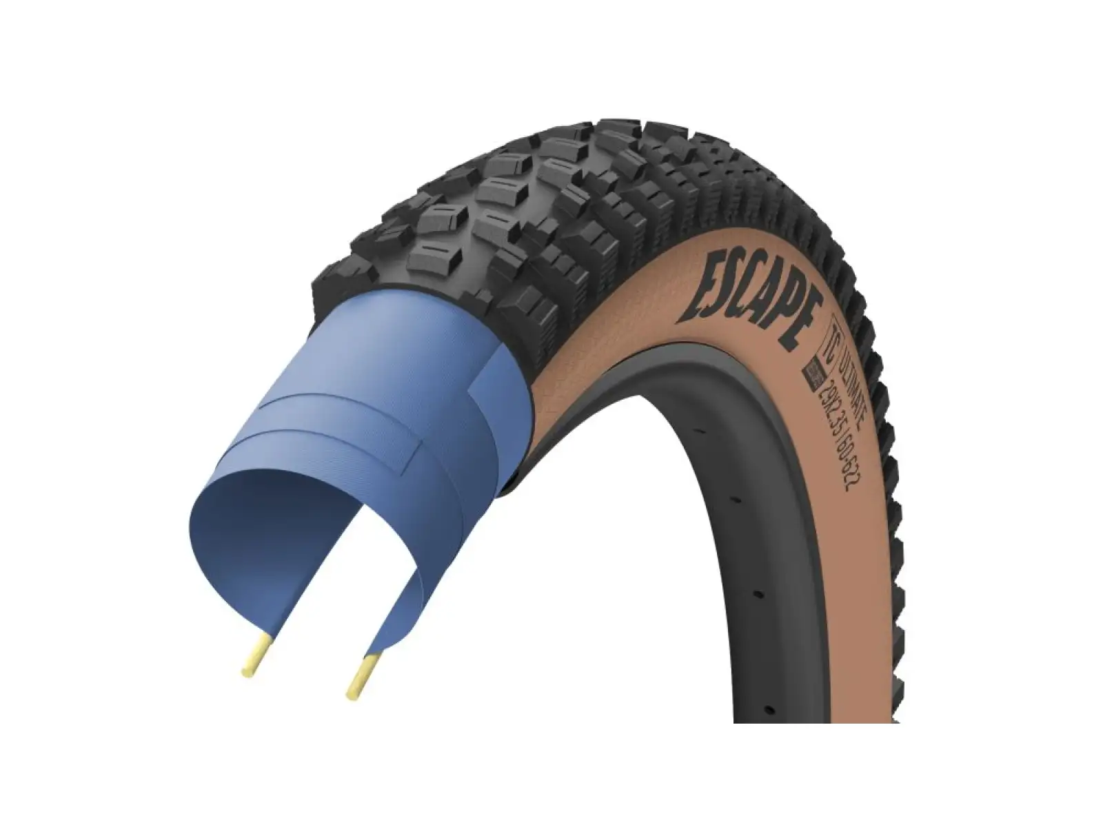 Goodyear Escape Ultimate Tubeless Complete 27,5x2,35" MTB opona kevlar Tan