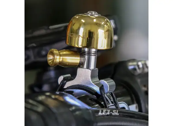 Lezyne Classic Brass Bell Small dzwonek złoty/czarny