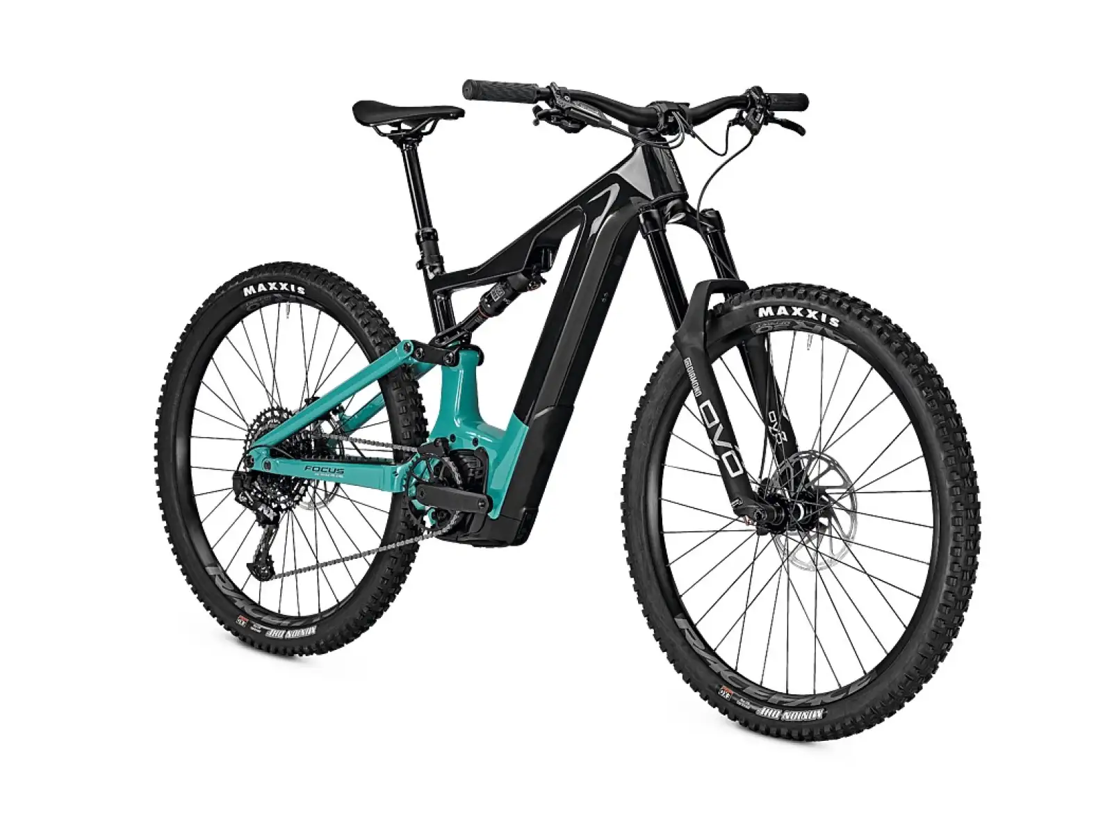 Focus Jam2 8.7 DI 625Wh górski rower elektryczny Carbon Raw Glossy / Bluegreen Glossy