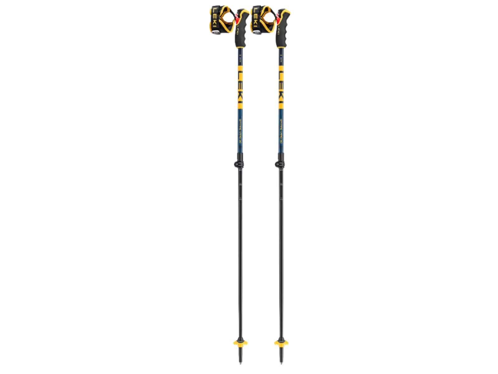 Leki Spitfire Vario 3D narciarskie kijki Denimblue/Aegeanblue/Mustardyellow