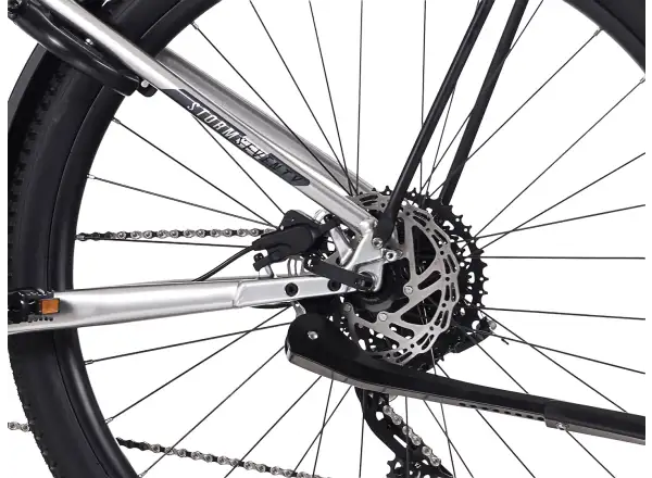 Rock Machine eSTORM 70 TOUR górski rower elektryczny Gloss Silver/Black/Grey