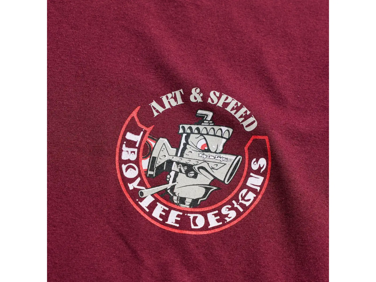 Troy Lee Designs Carb Club męska koszulka z długim rękawem Sangria