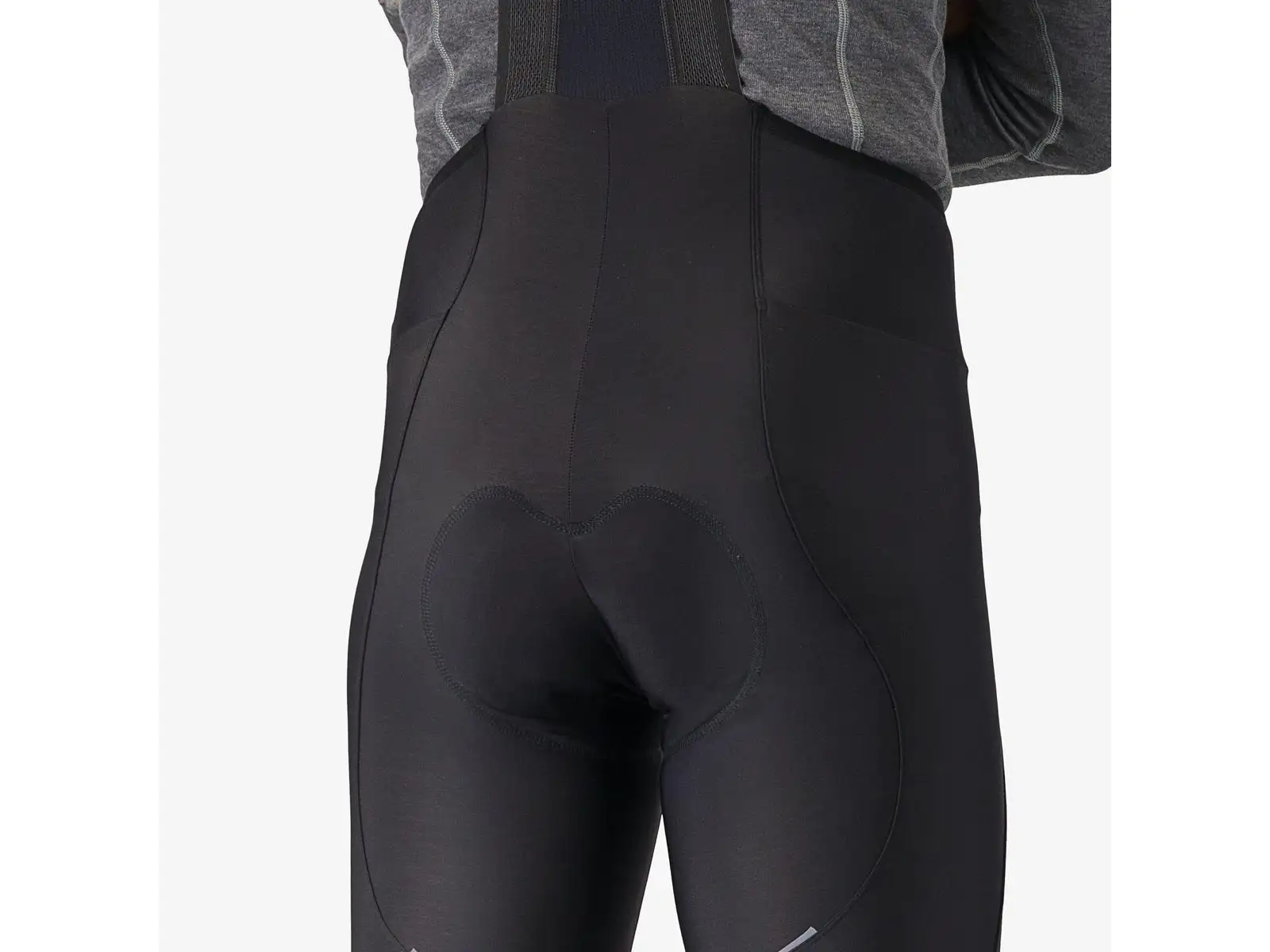 Castelli Espresso Bibtight męskie spodnie z szelkami i wkładką Black