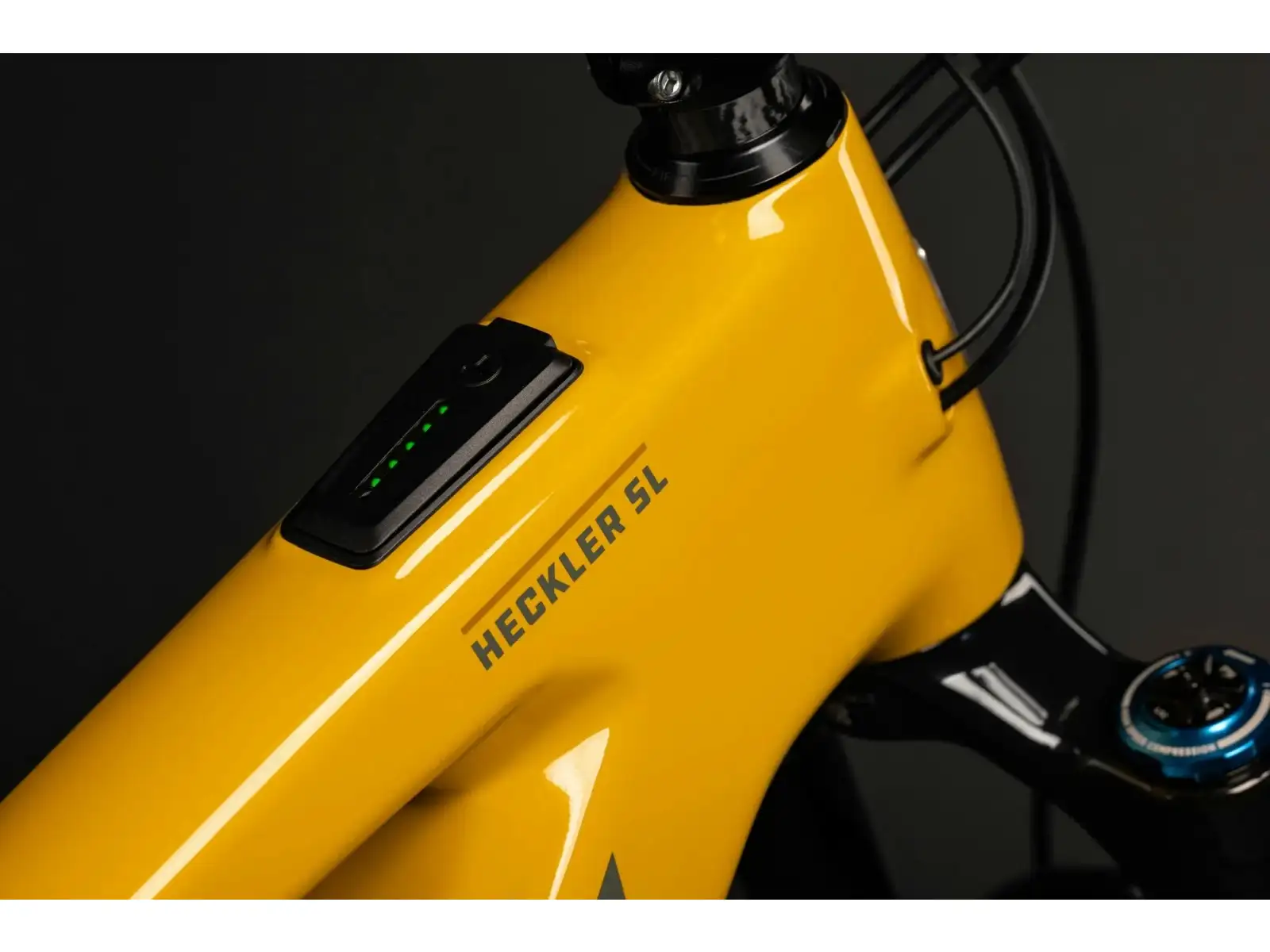 Santa Cruz Heckler SL 1 C R pełne zawieszenie rower elektryczny Gloss Mustard