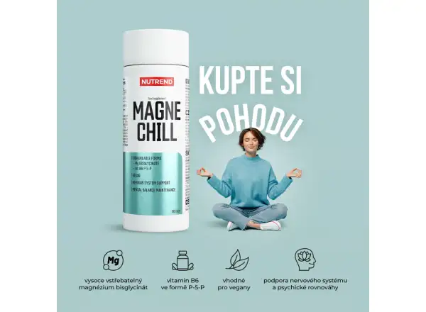 Nutrend Magnechill magnez bisglicynian z witaminą B6 90 kapsułek