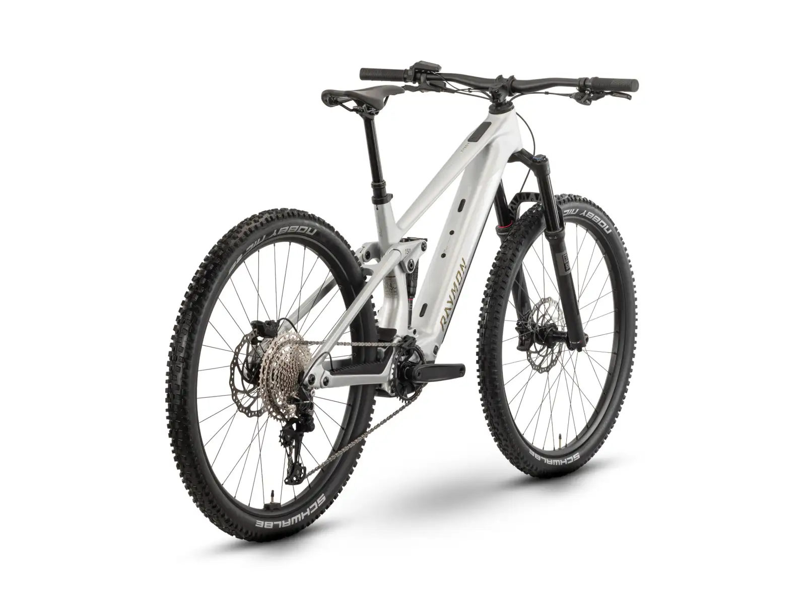 Raymon Airok rower elektryczny pełne zawieszenie Silver Stealth/Taupe