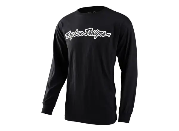 Troy Lee Designs Signature męska koszulka długi rękaw black