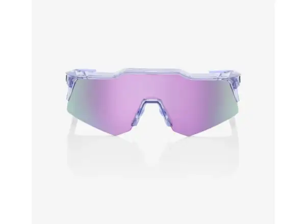 100% SPEEDCRAFT XS HiPER Lavender okulary z lustrzanymi szkłami przezroczysta/fioletowa