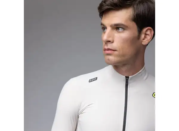 Alé R-EV1 Warm Race męska ocieplana koszulka kolarska Stone