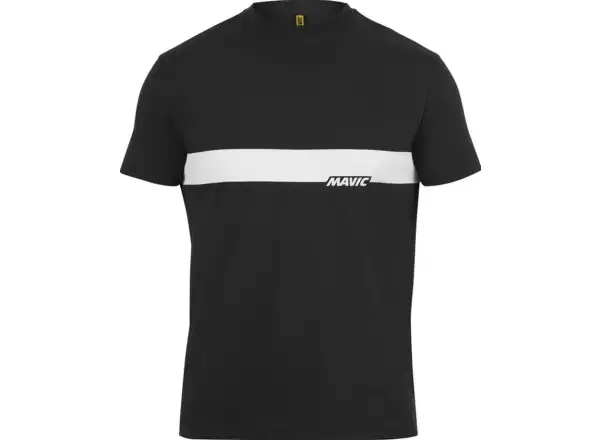 Mavic Corporate Stripe męska koszulka z krótkim rękawem Black Corde