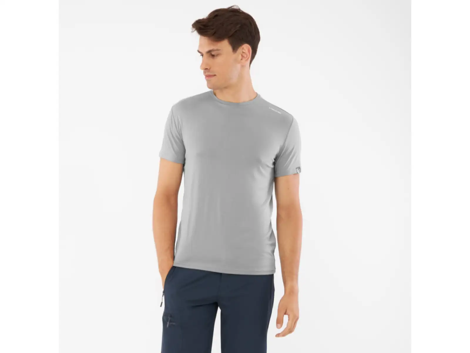Viking Lenta Bamboo męska koszulka z krótkim rękawem Grey
