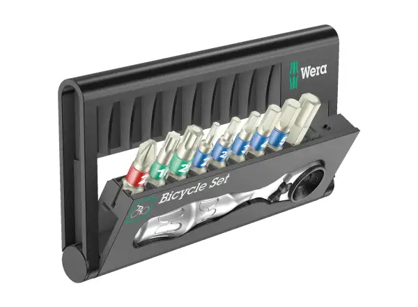Wera Bicycle Set 9 Zyklop Mini grzechotka z bitami nierdzewnymi 10 części