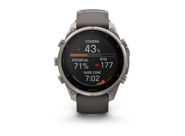 Garmin Fénix 9 Pro inReach Solar 47 mm Tytan Pebble Gray/Silver Gray