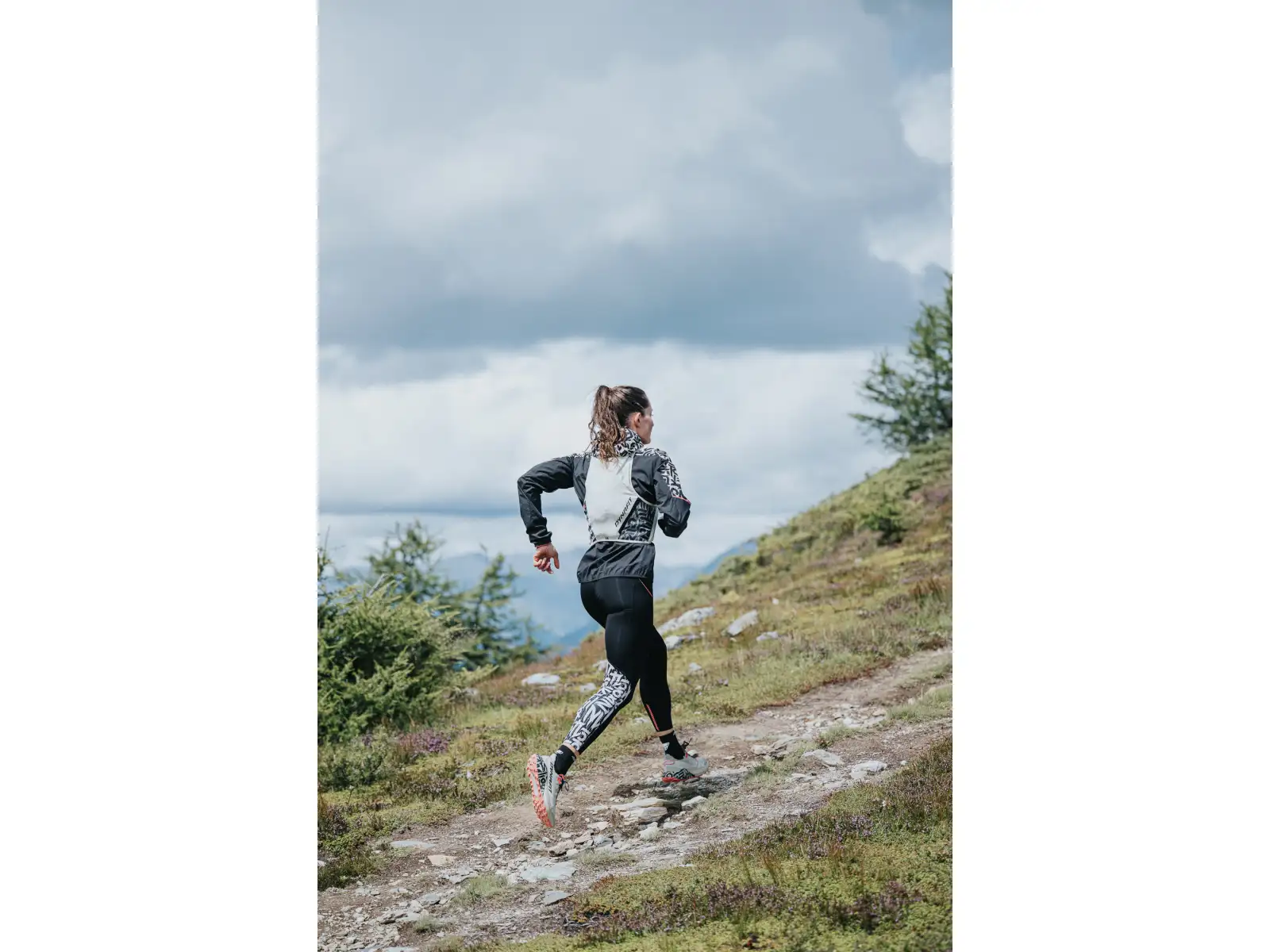 Dynafit Trail 7/8 damskie legginsy do biegania Black Out/Overcast
