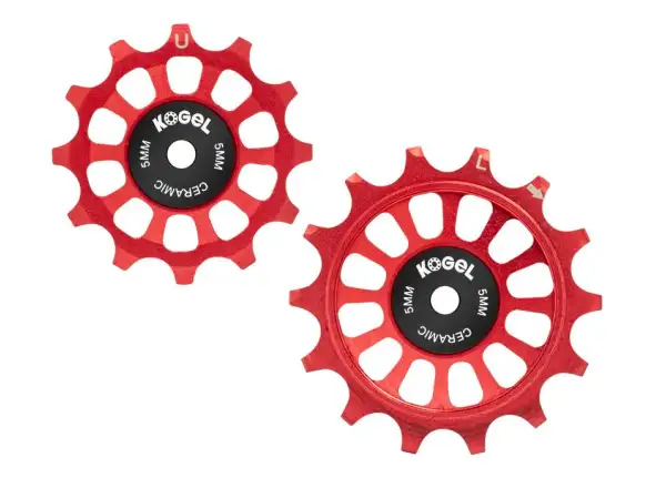 Kogel szosowe rolki pełnoceramiczne dla Shimano Dura Ace / Ultegra 12/14 z. Red