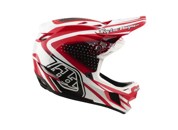 Troy Lee Designs D4 Polyacrylite MIPS kask Line Fire/white