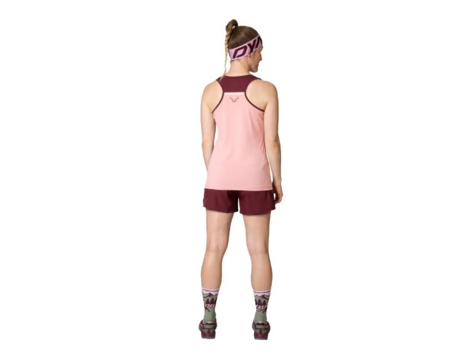 Dynafit Alpine Pro 2v1 damskie spodenki do biegania Burgundy