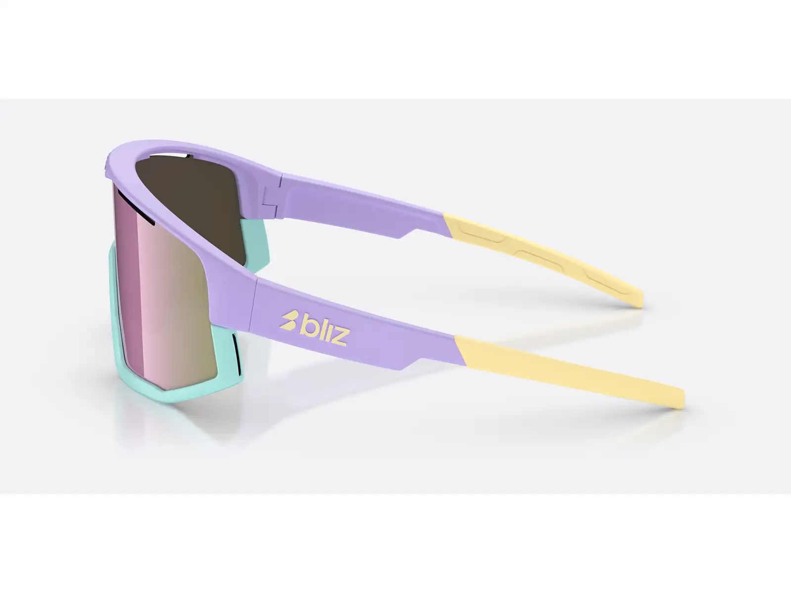 Bliz Fusion Small okulary przeciwsłoneczne Matt Pastel Purple/Brown&Rose Mirror