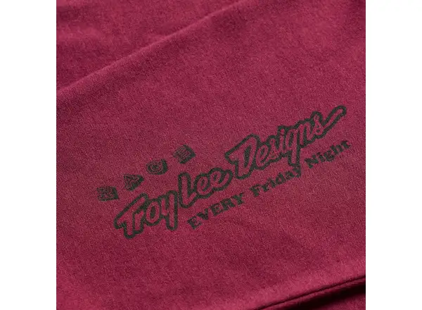 Troy Lee Designs Friday Night męska koszulka rowerowa z długim rękawem Sangria