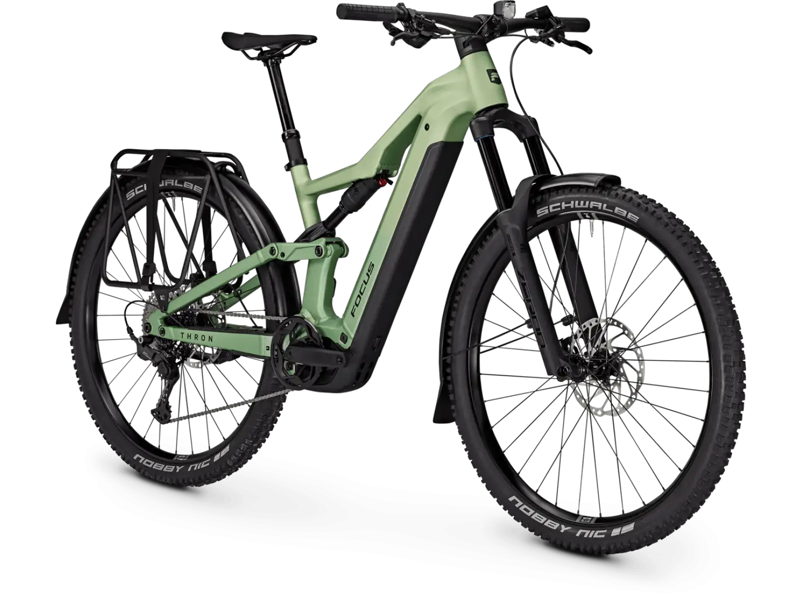 Focus THRON 7 EQP 800Wh rower elektryczny w pełni amortyzowany Mintgrey / Artichokegreen