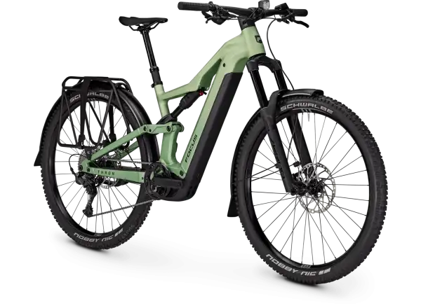 Focus THRON 7 EQP 800Wh rower elektryczny w pełni amortyzowany Mintgrey / Artichokegreen