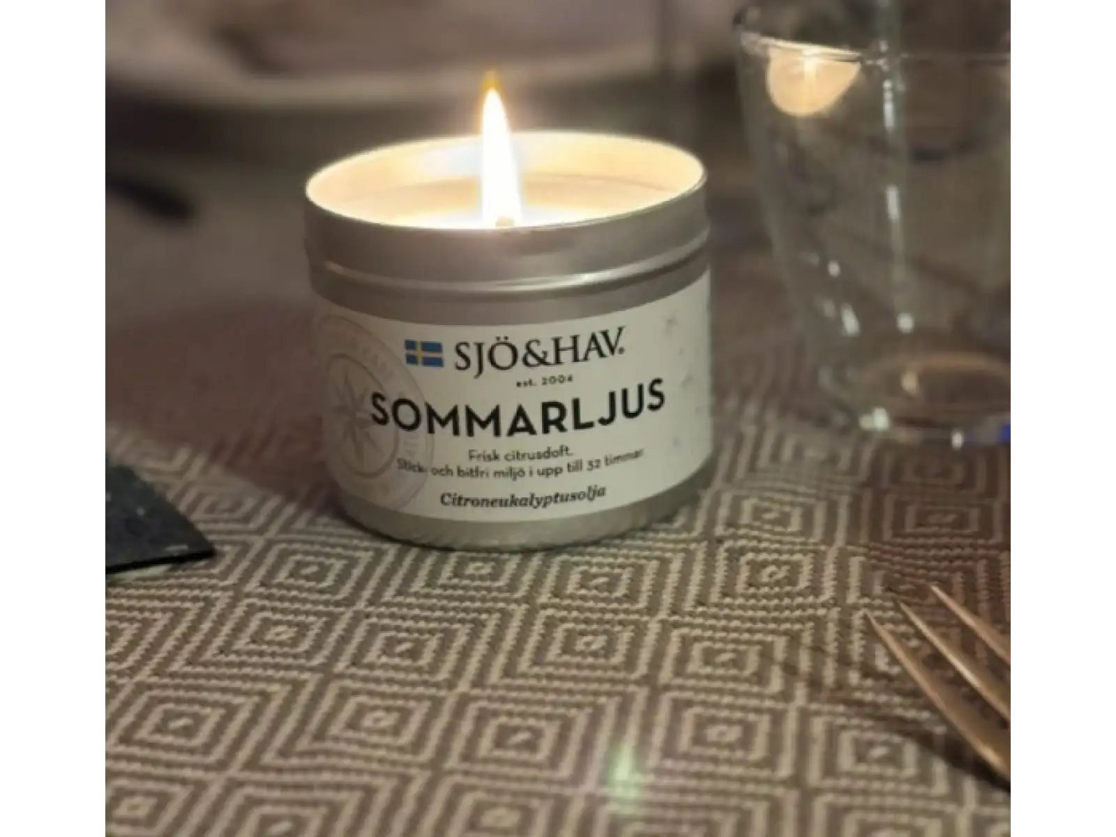 Sjö&Hav świeca na komary o zapachu citronelli 200g