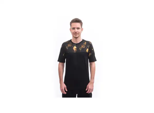 Sensor Merino Impress męska koszulka z krótkim rękawem czarna/Cosmos