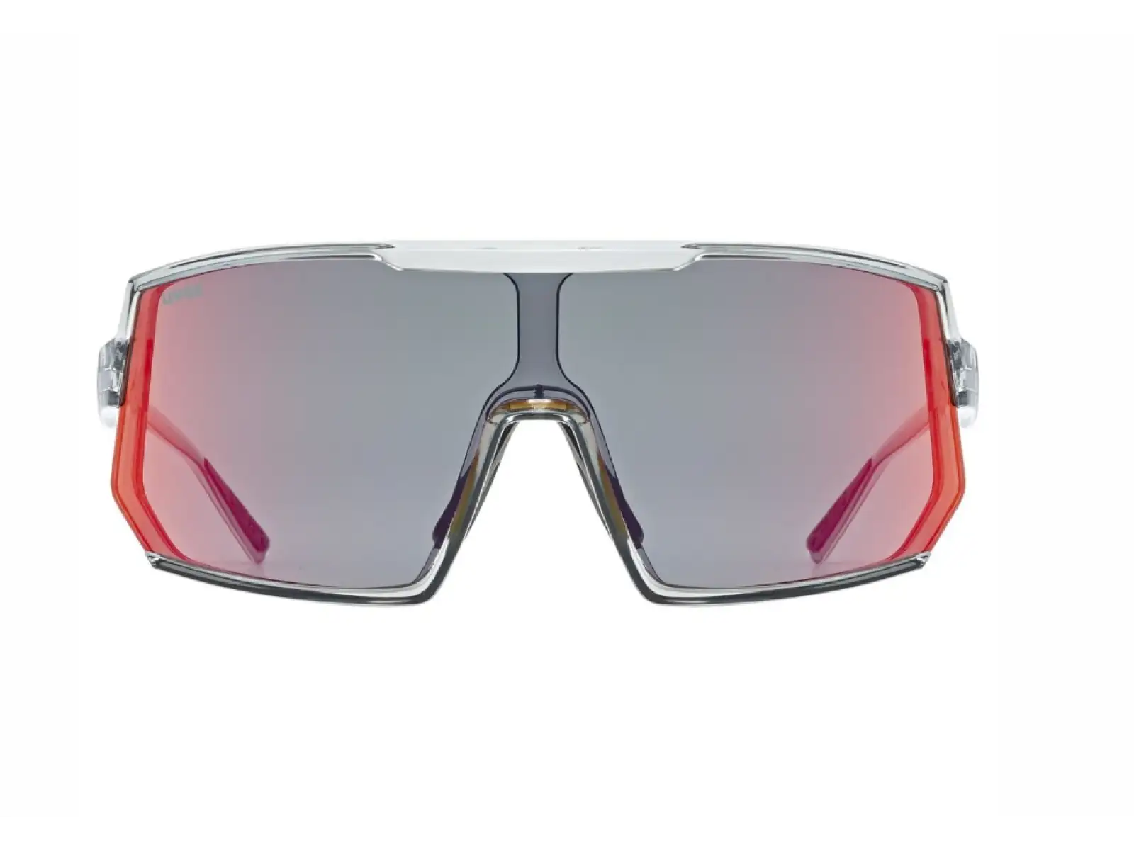 Uvex Sportstyle 235 okulary okulary Smoke Transparent/Mirror Red