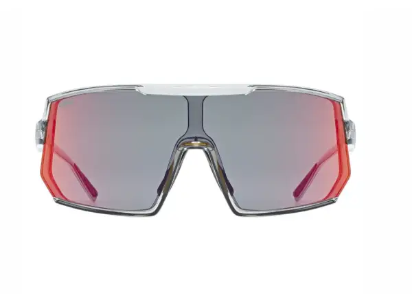 Uvex Sportstyle 235 okulary okulary Smoke Transparent/Mirror Red