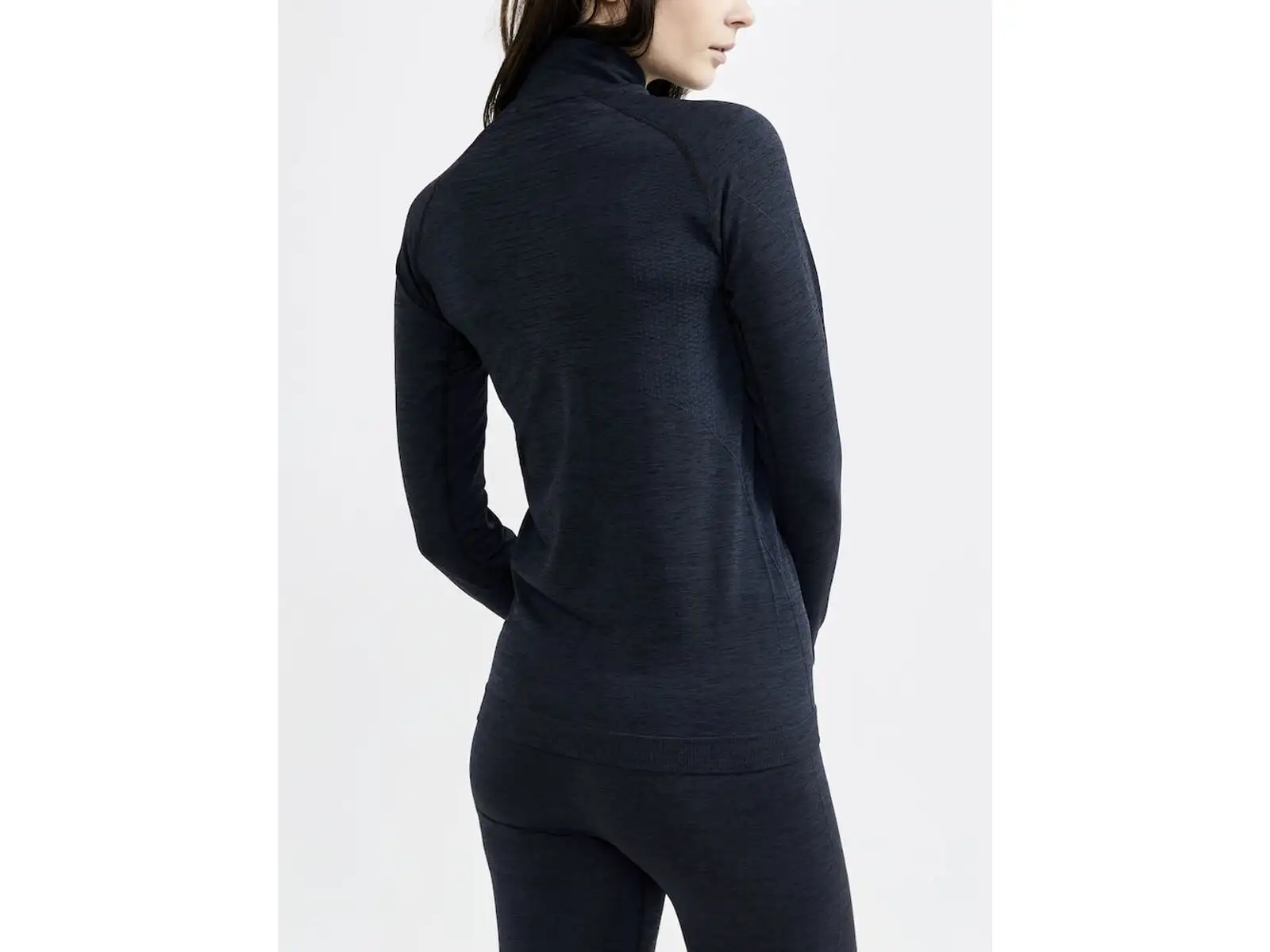 Craft CORE Dry Active Comfort Zip damska koszulka długi rękaw czarna