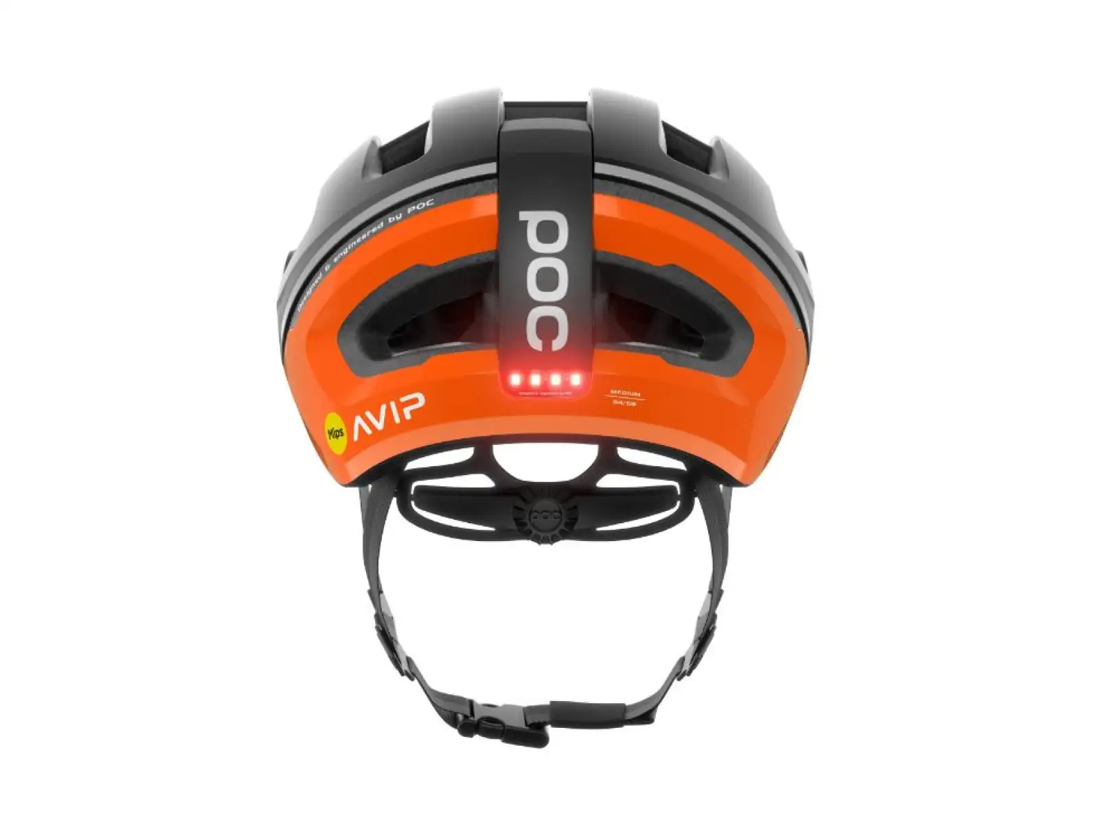 POC Omne Beacon MIPS kask rowerowy Fluorescent Orange AVIP/Uranium Black Matt