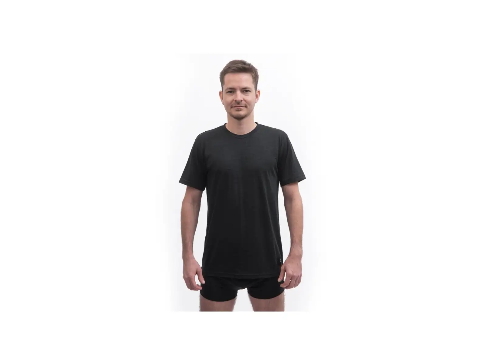 Sensor Merino Cordura męska koszulka krótki rękaw czarna