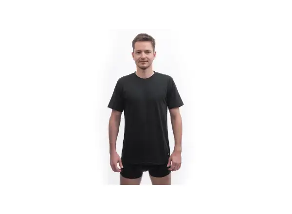 Sensor Merino Cordura męska koszulka krótki rękaw czarna