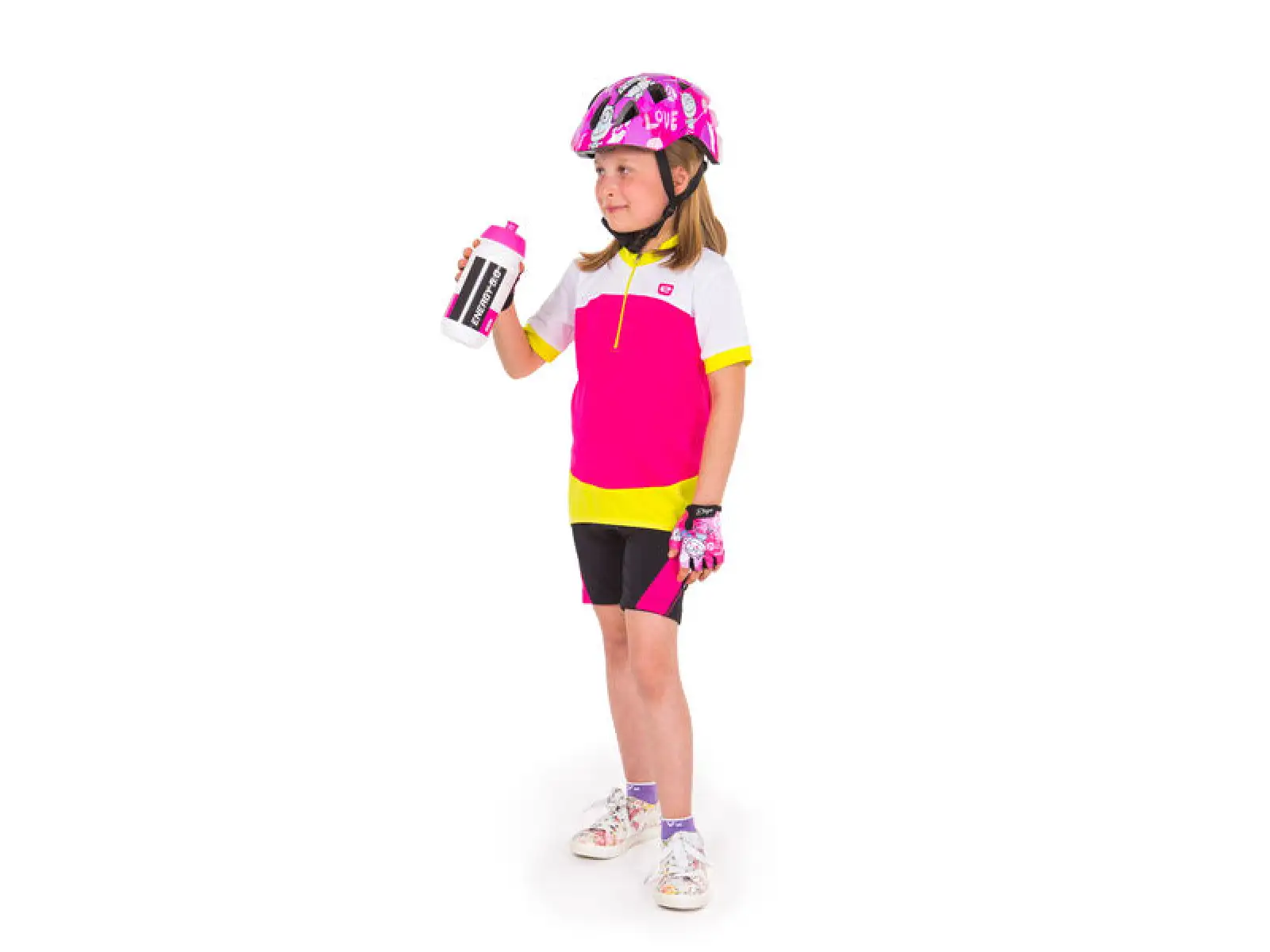 Etape Tiny dziecięce rękawiczki rowerowe krótkie różowa