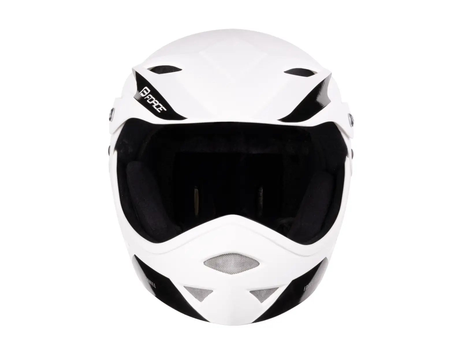 Force Downhill Junior kask biała matowa