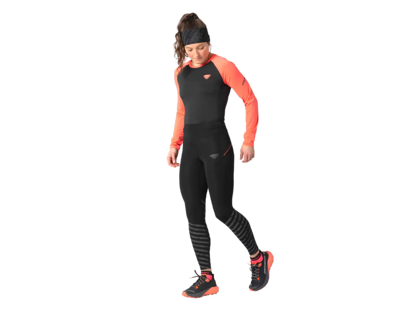 Dynafit Trail Reflective damskie legginsy Black Out