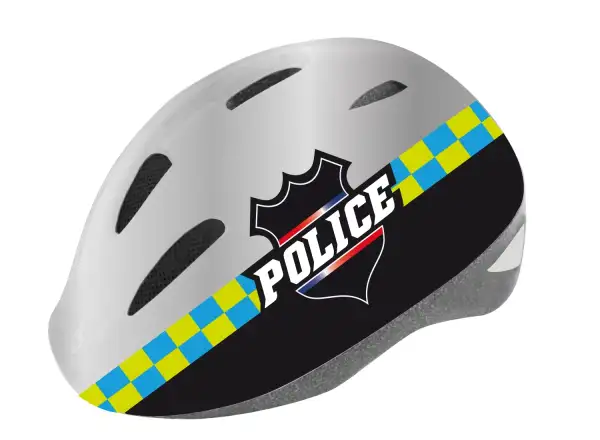 Force Fun Police 2019 kask dziecięcy czarno/biały