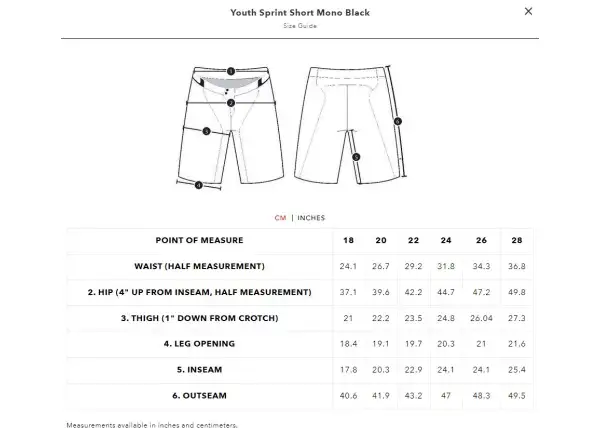 Troy Lee Designs Sprint Mono dziecięce szorty Black