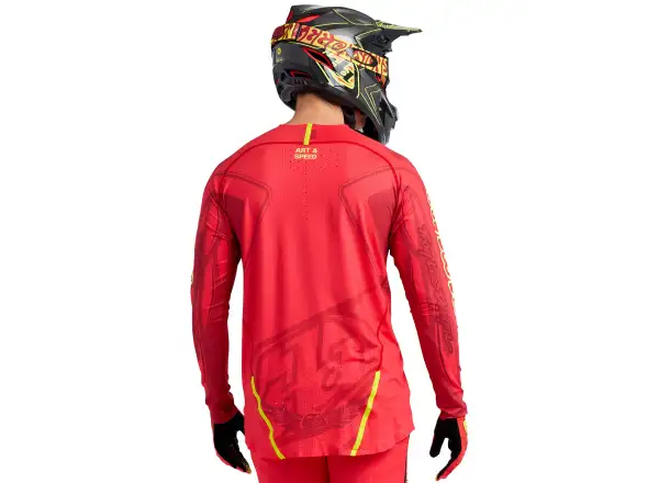 Troy Lee Designs Sprint Ultra Ghostwing męska koszulka z długim rękawem Infra Red