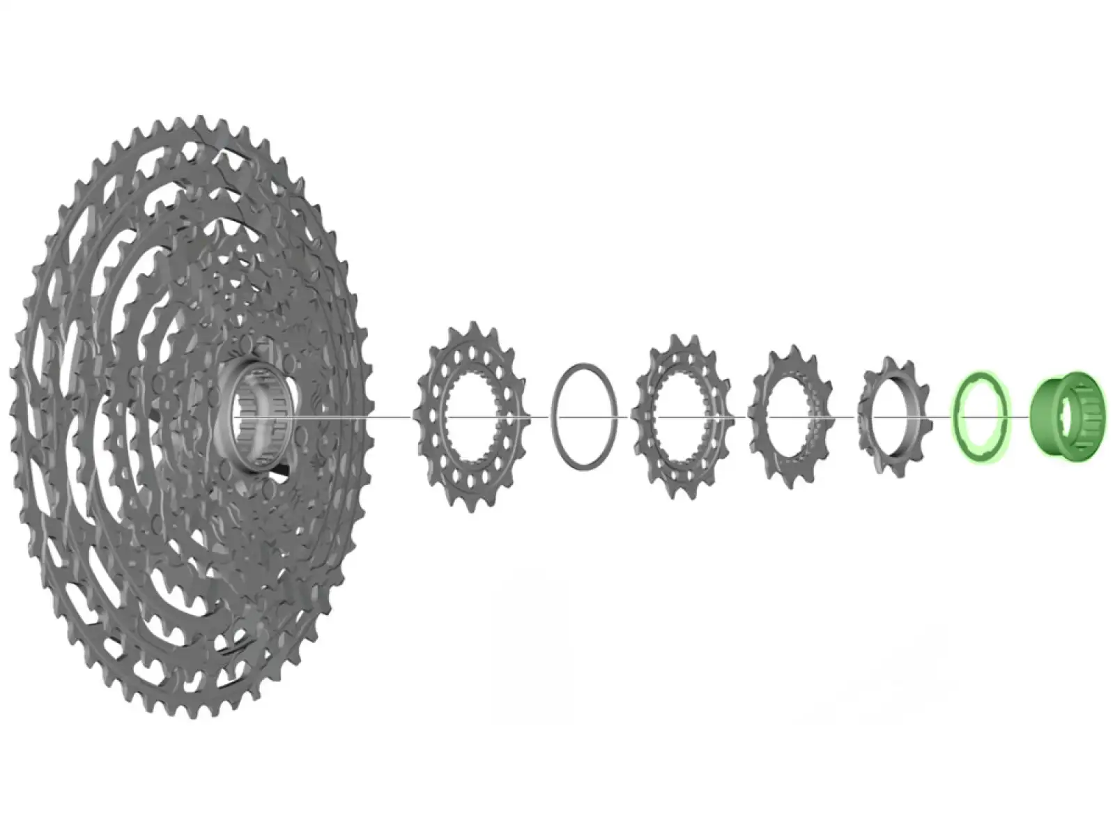 Shimano CS-M9100 nakrętka kasety - Y1X498010