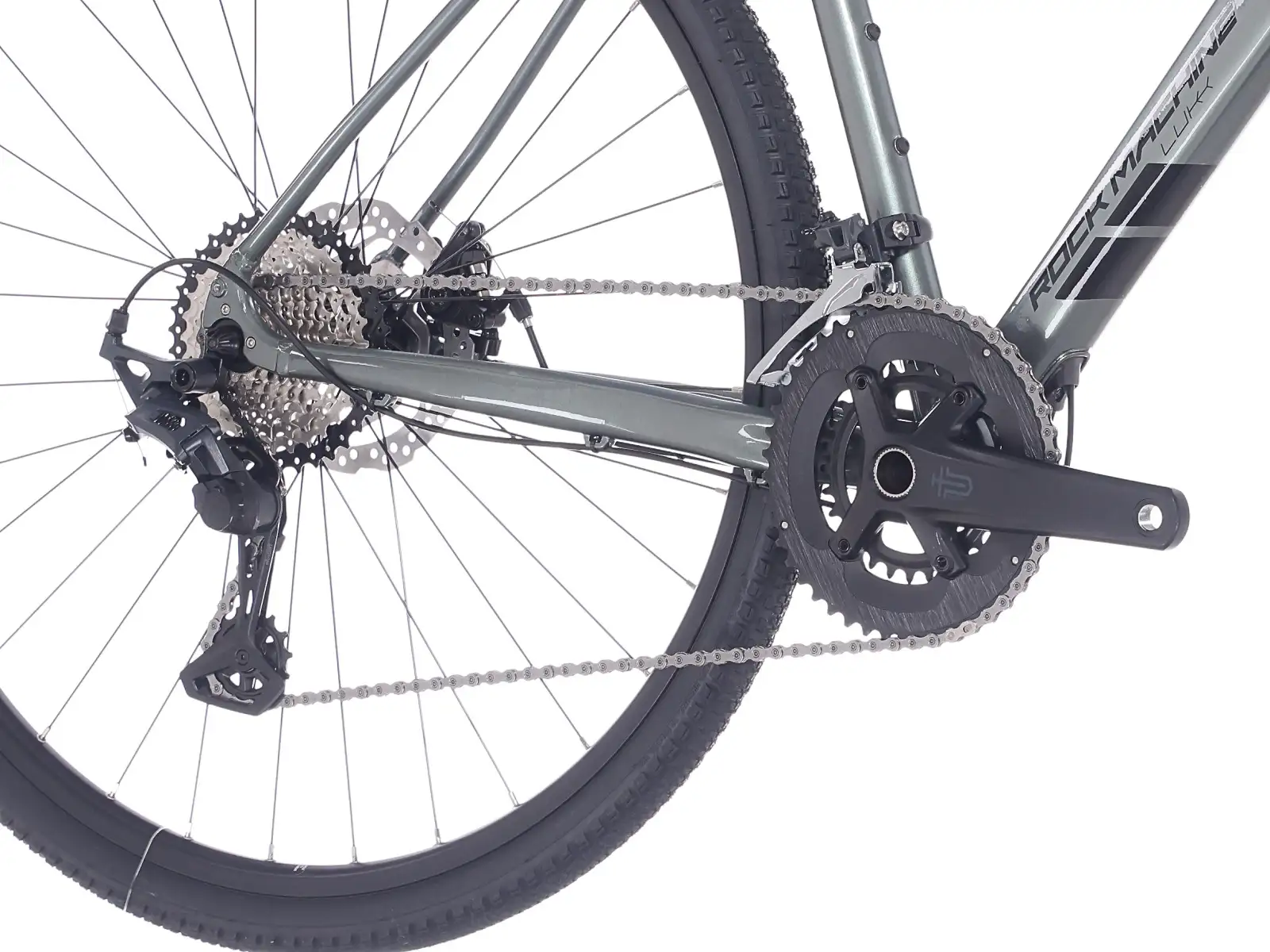 Rock Machine Lukk 40 gravel rower Gloss Granite Green