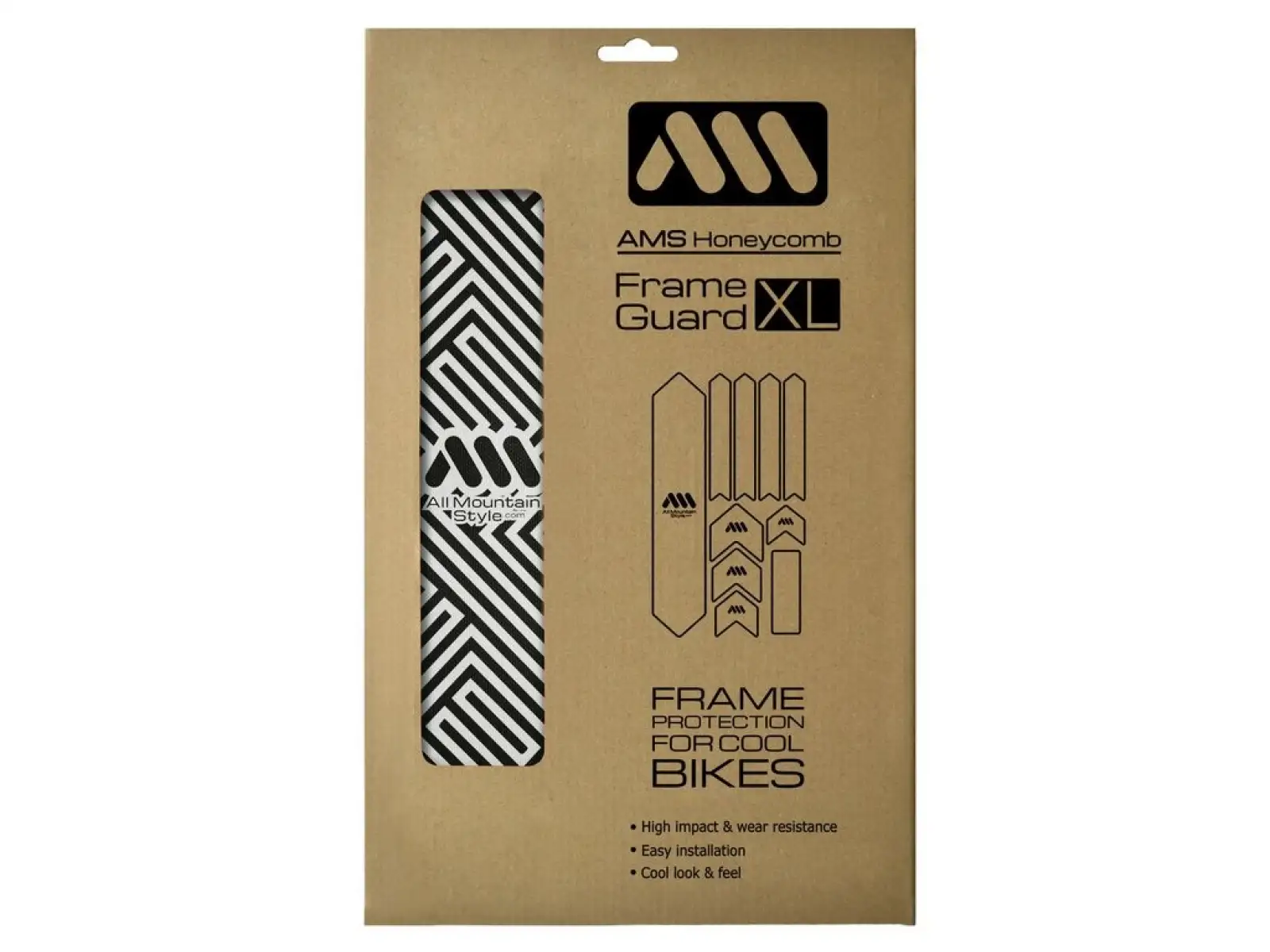 All Mountain Style ochronne naklejki na ramę Extra Maze/Black