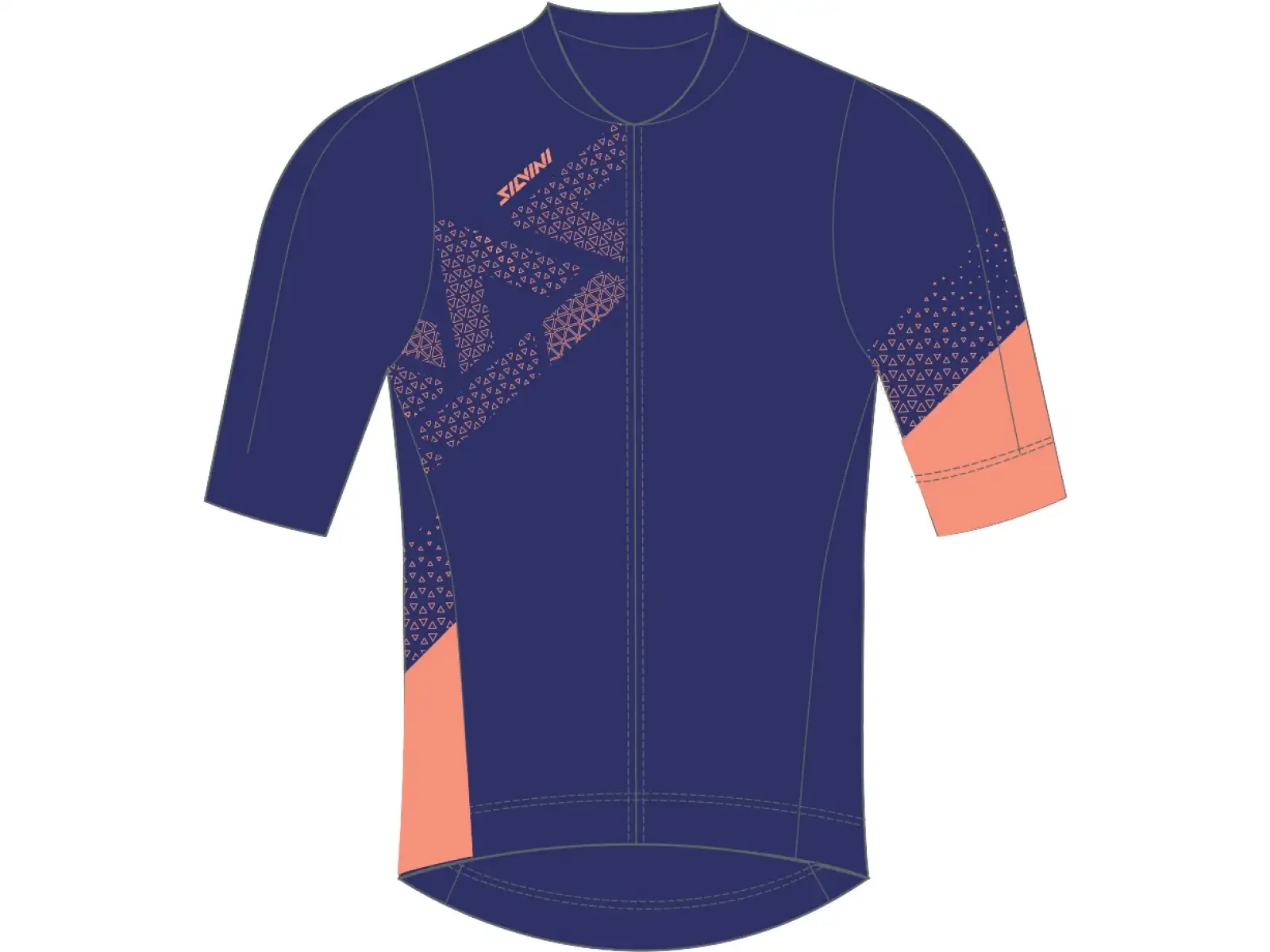 Silvini Rosalia damski dres krótki rękaw navy/coral
