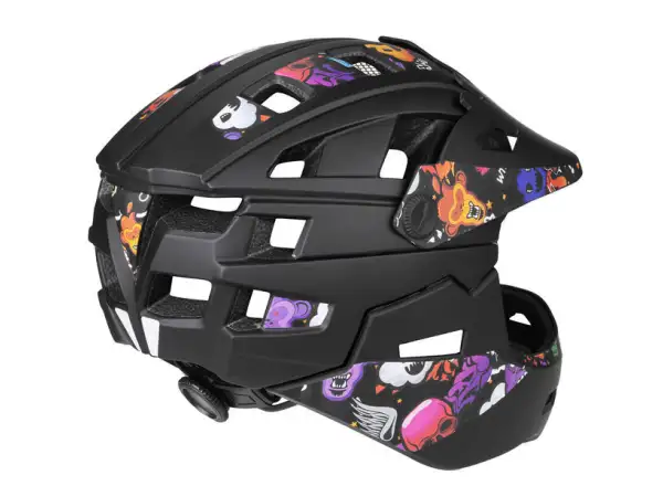 Etape Scudo kask dziecięcy czarny/grafika matowy