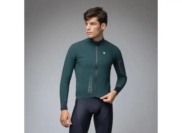 Alé R-EV1 Thermo Shield męska zimowa kurtka rowerowa Bottle Green