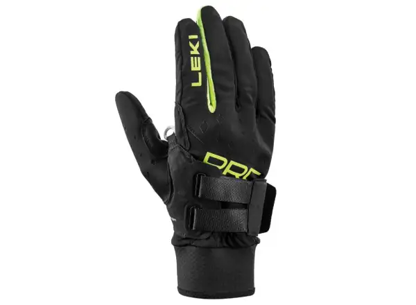 Leki PRC Shark rękawice biegowe Black/Neon yellow